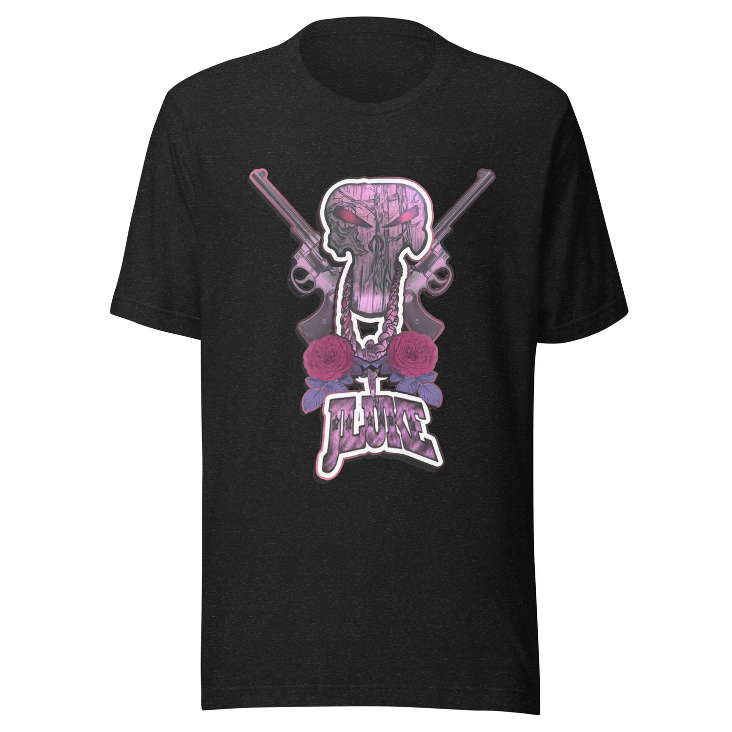 JLUKE Pink Skull &amp; Gun Shirt