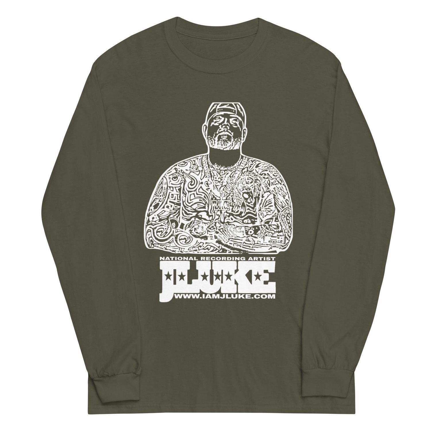 JLUKE/I'm Back White Outline Long Sleeve Shirt