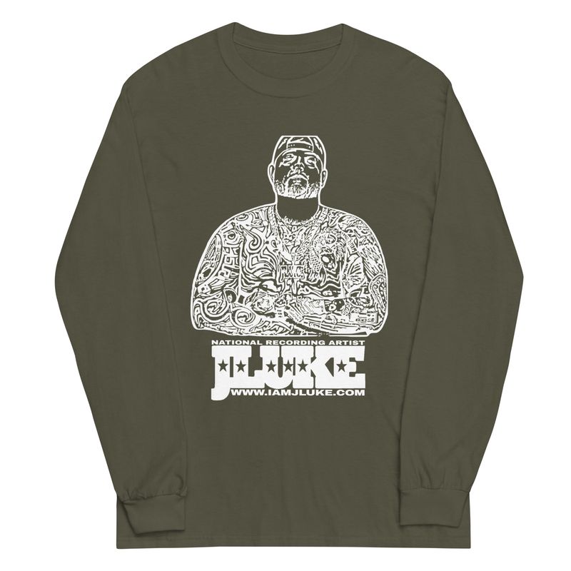 JLUKE/I'm Back White Outline Long Sleeve Shirt