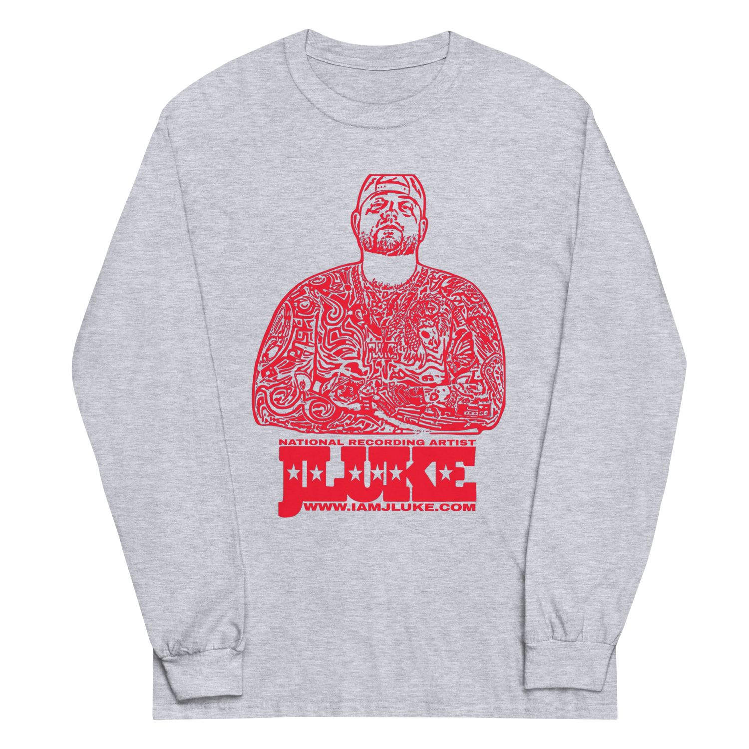 JLUKE/I'm Back Red Outline Long Sleeve Shirt
