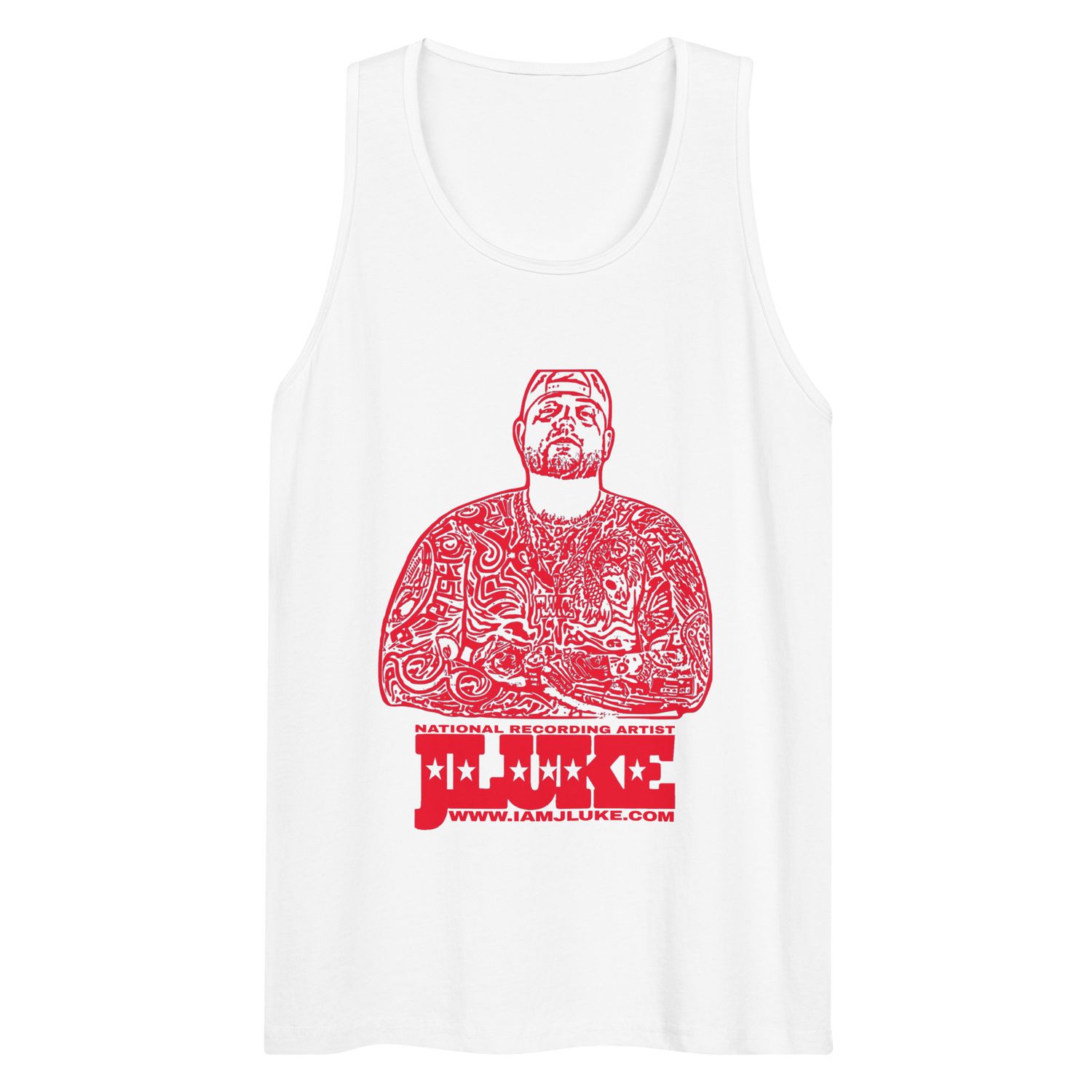 JLUKE/I'm Back Red Outline Tank Top