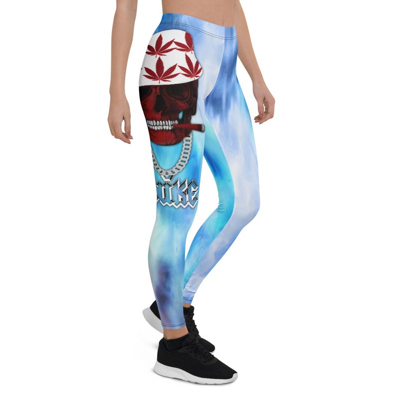 JLUKE 420 Skull Tie Dye Leggings
