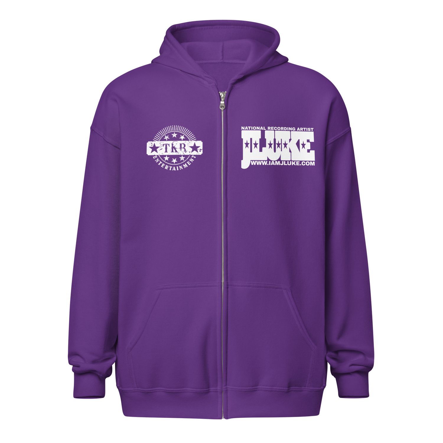 JLUKE Pink Skull &amp; Guns Zip Hoodie