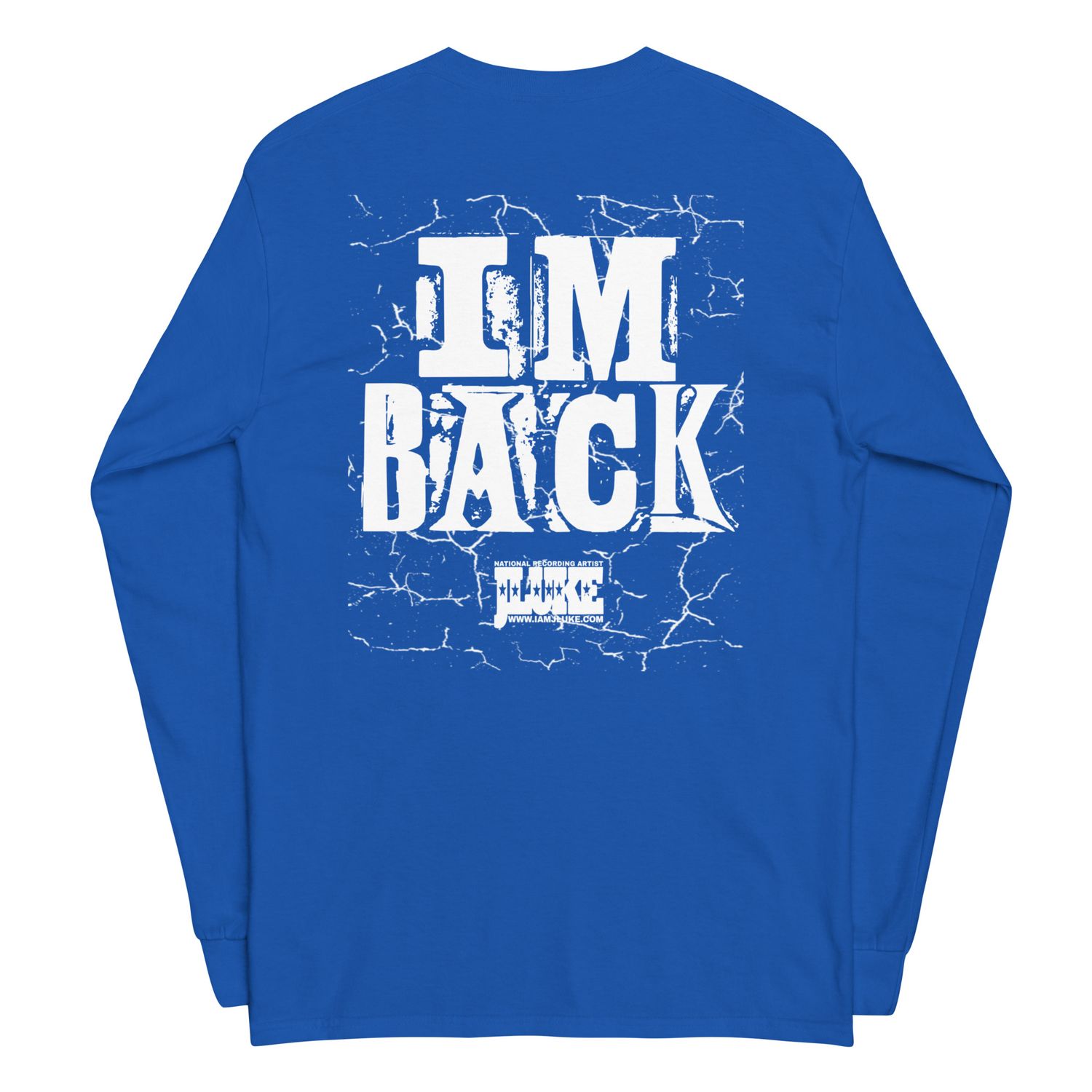 JLUKE/I'M Back White Outline Long Sleeve T-Shirt