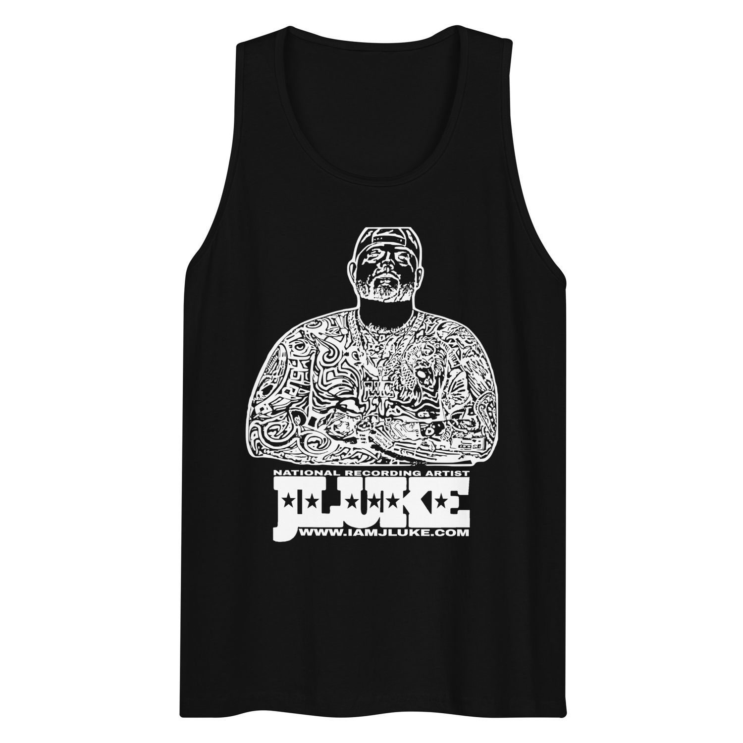 JLUKE White Outline Tank Top 