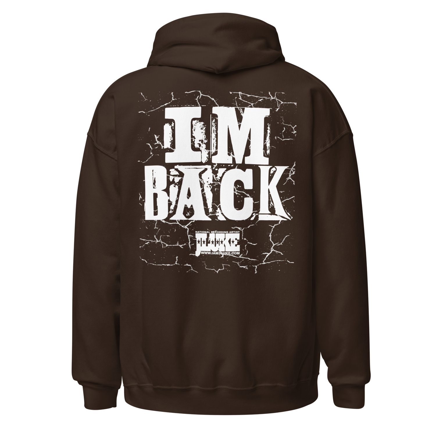 JLUKE White Outline/I'm Back Hoodie 