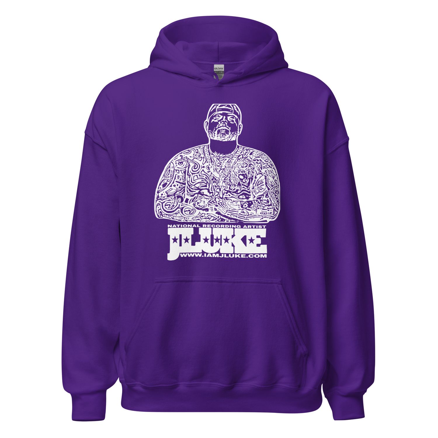  JLUKE White Outline Hoodie