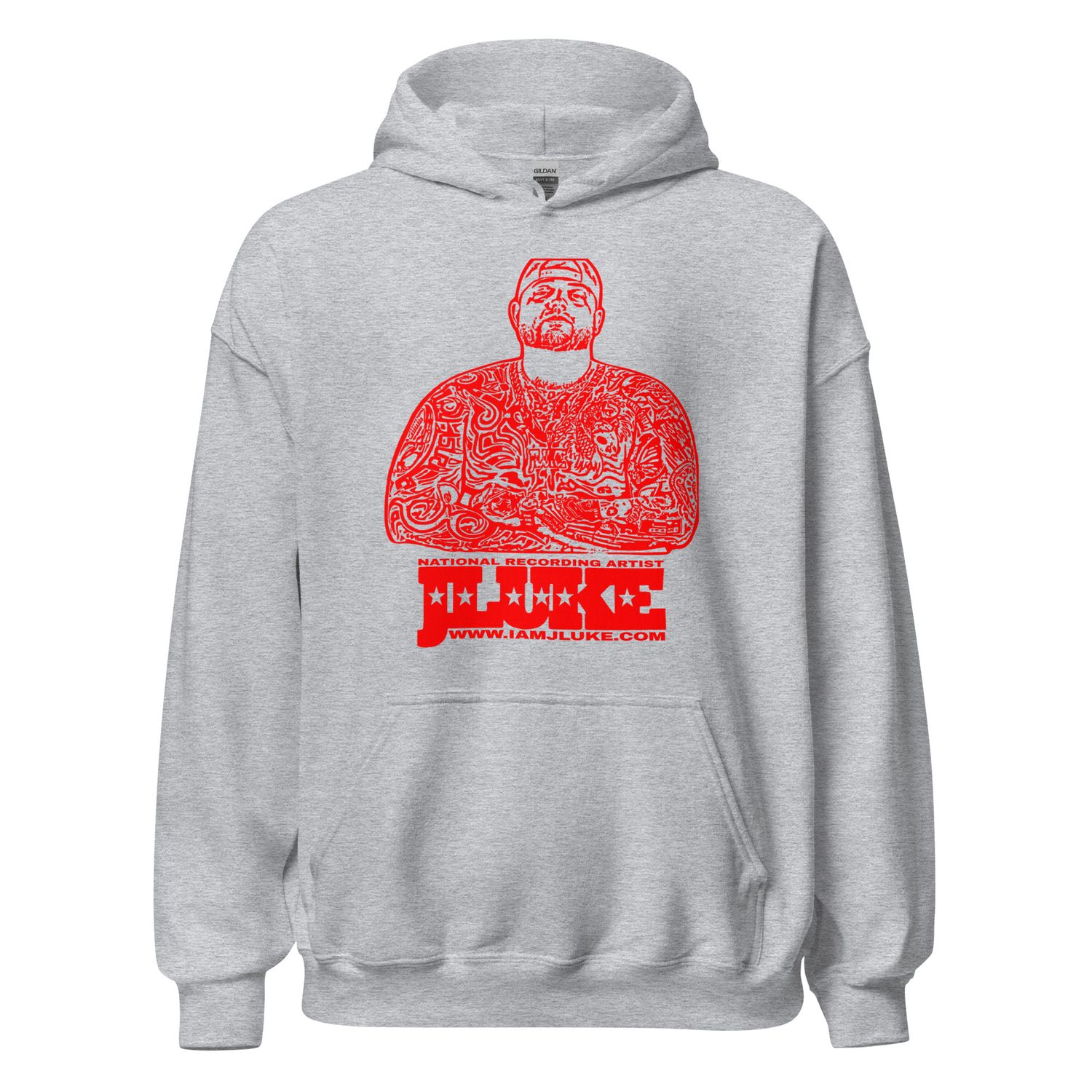 JLUKE Red Outline Hoodie 