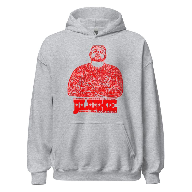 JLUKE Red Outline Hoodie 