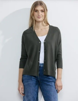 Cecil Buttoned Shape Cardigan