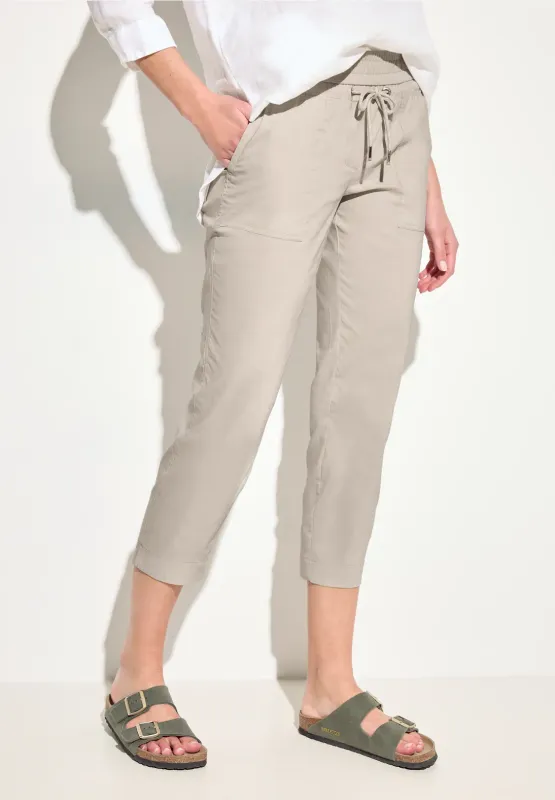 CECIL Regular Pants 'Tracey' in Beige ABOUT YOU