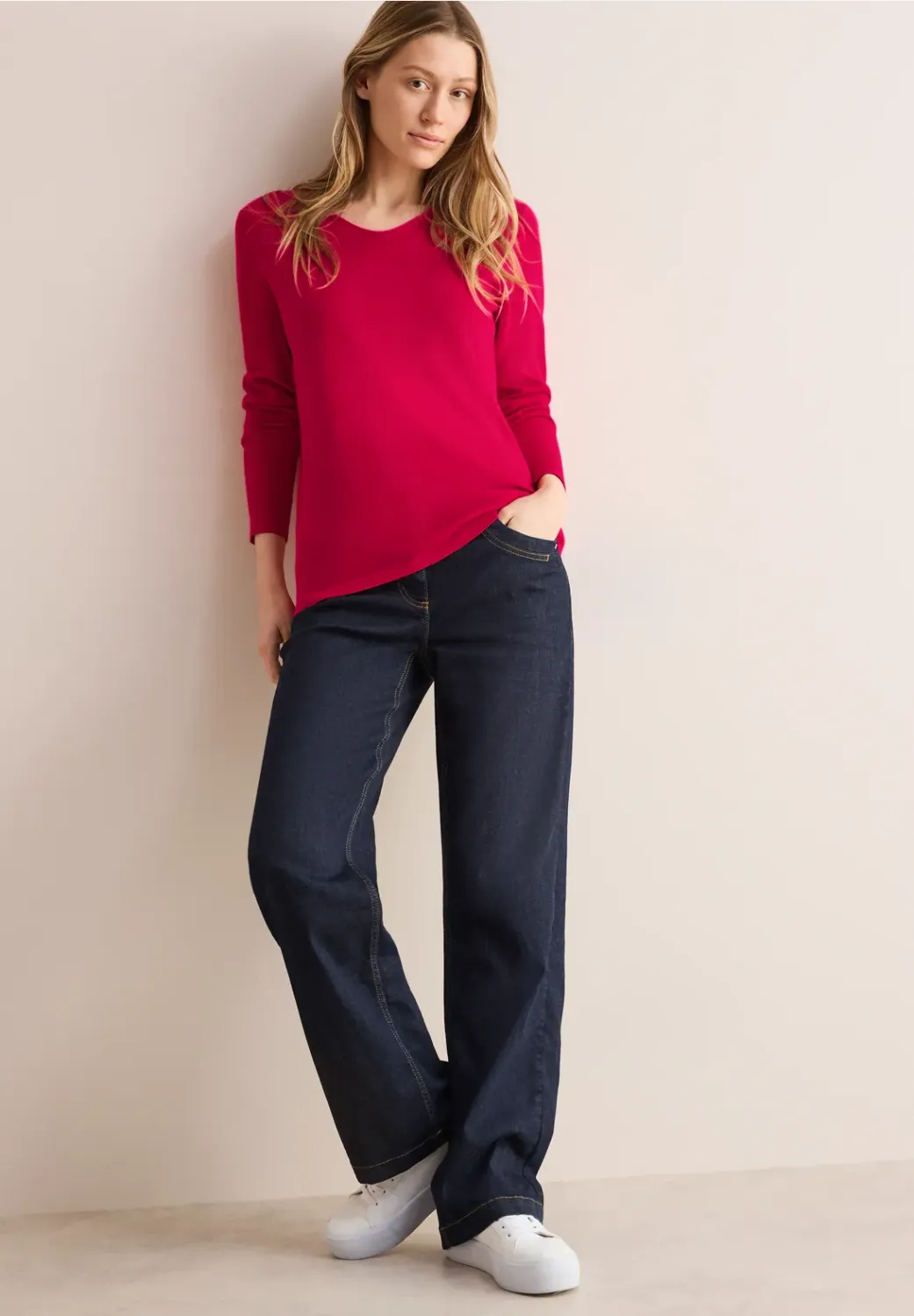 Cecil NOS_Rounded V-Neck Pullover