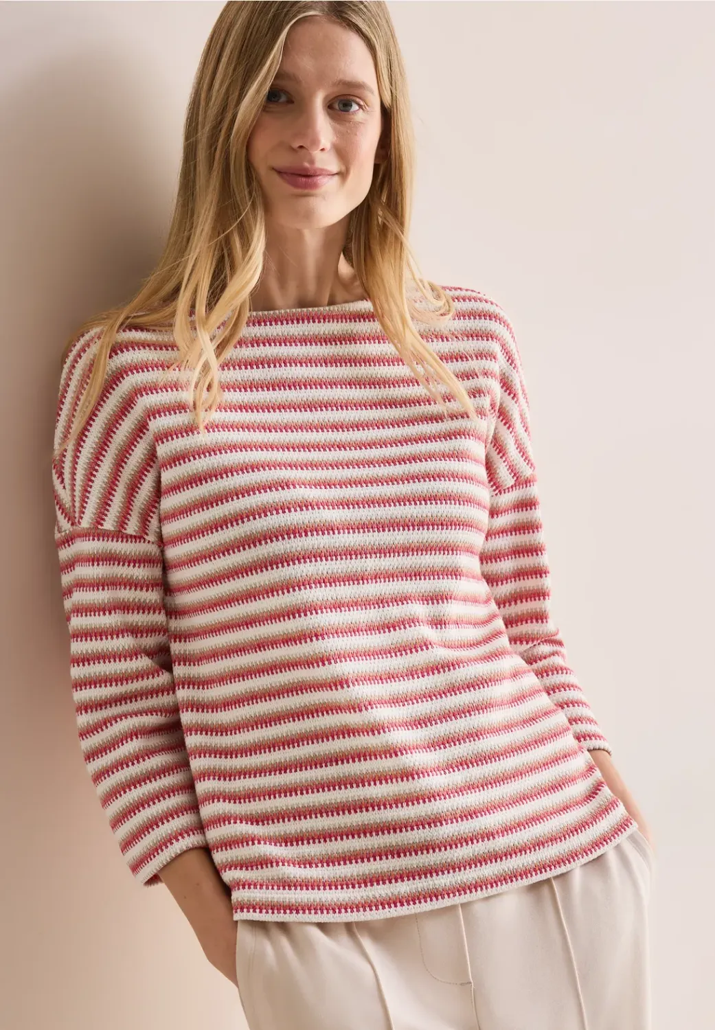 Cecil TOS Stripe Knit T-Shirt