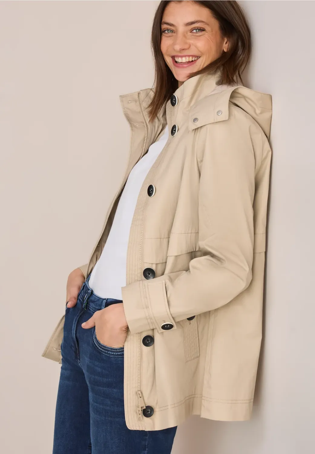 Cecil Midi Trench Jacket