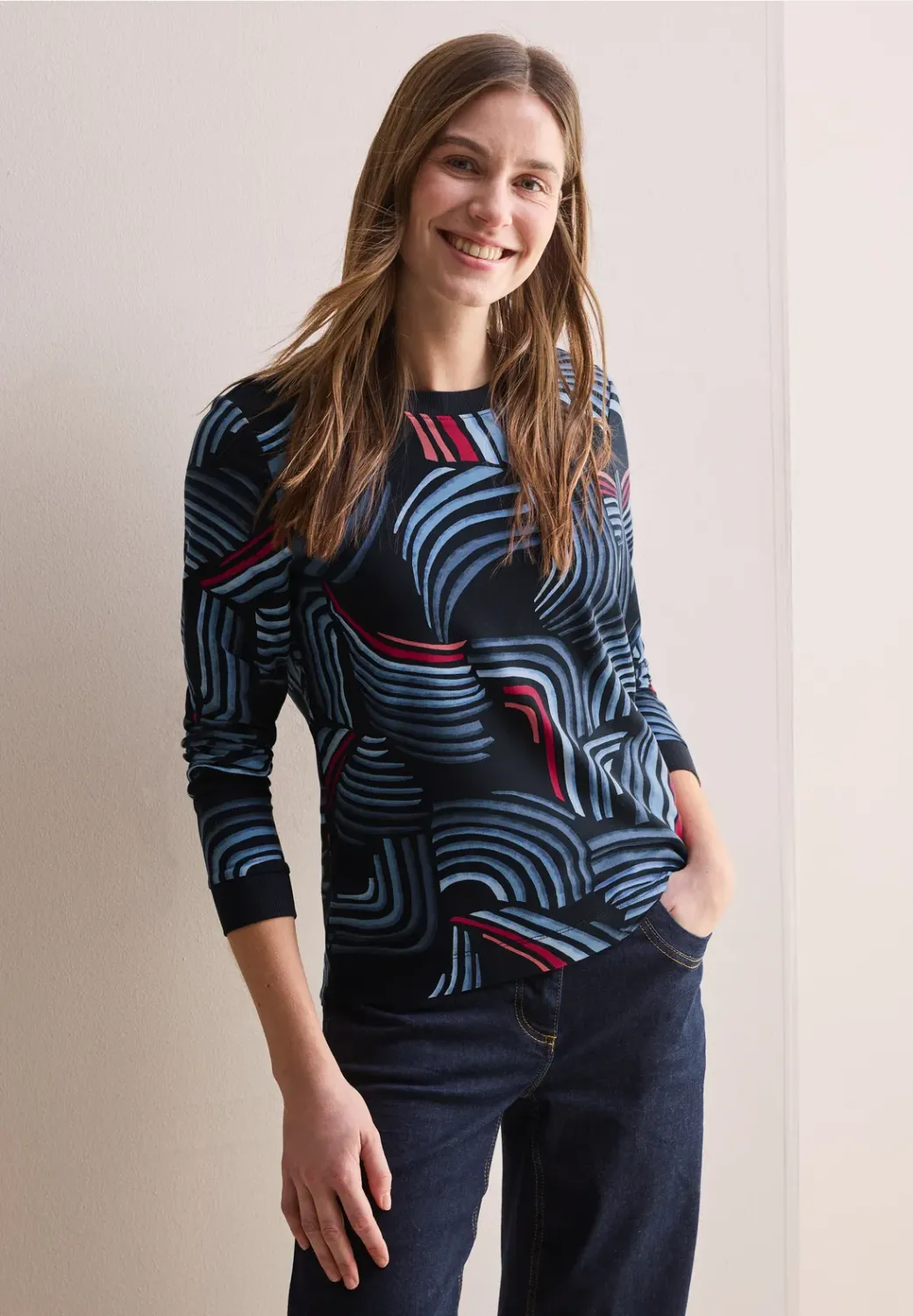 Cecil Multi AOP Terry T-Shirt