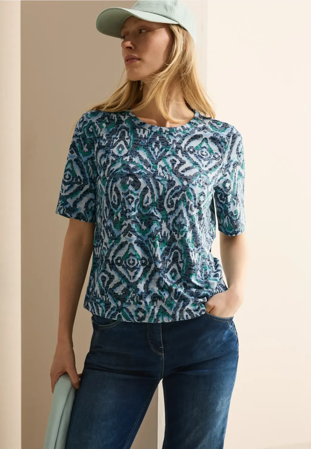 Cecil TOS Burnout T-Shirt With Bi