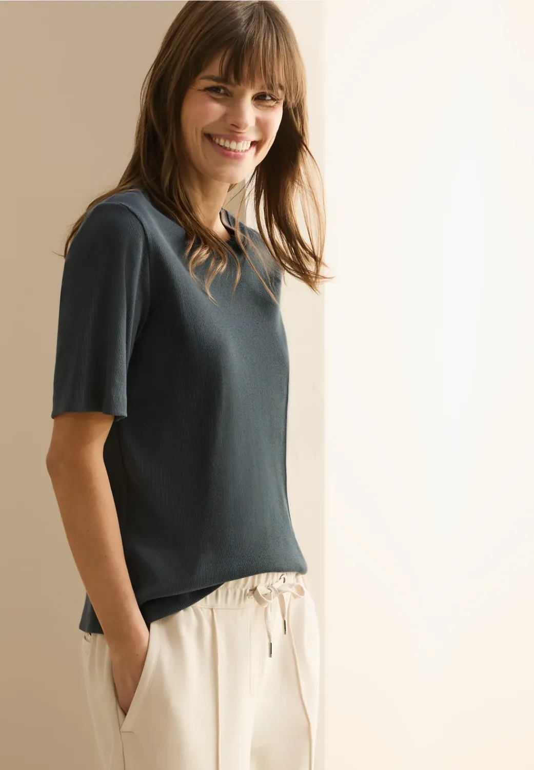 Cecil NOS Basic Rib T-Shirt