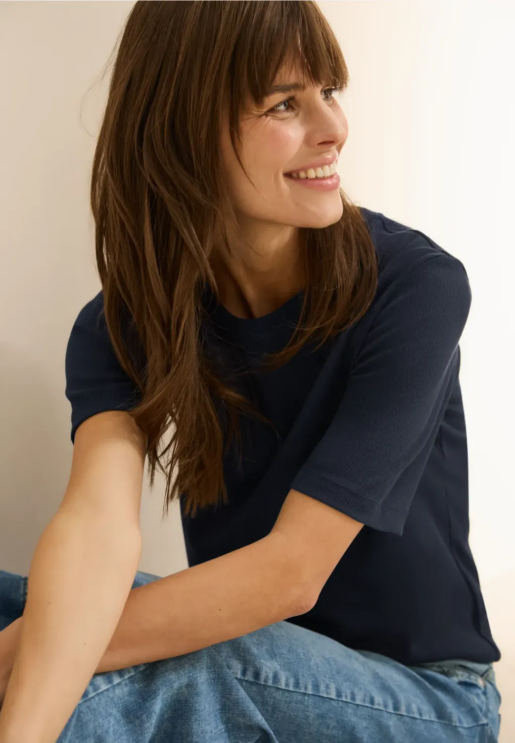 Cecil NOS Basic Rib T-Shirt