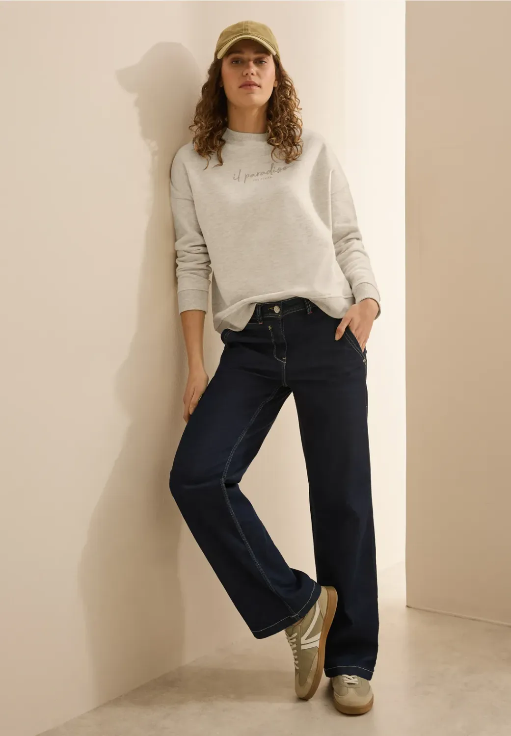 Cecil Basic Sweatshirt with Embro