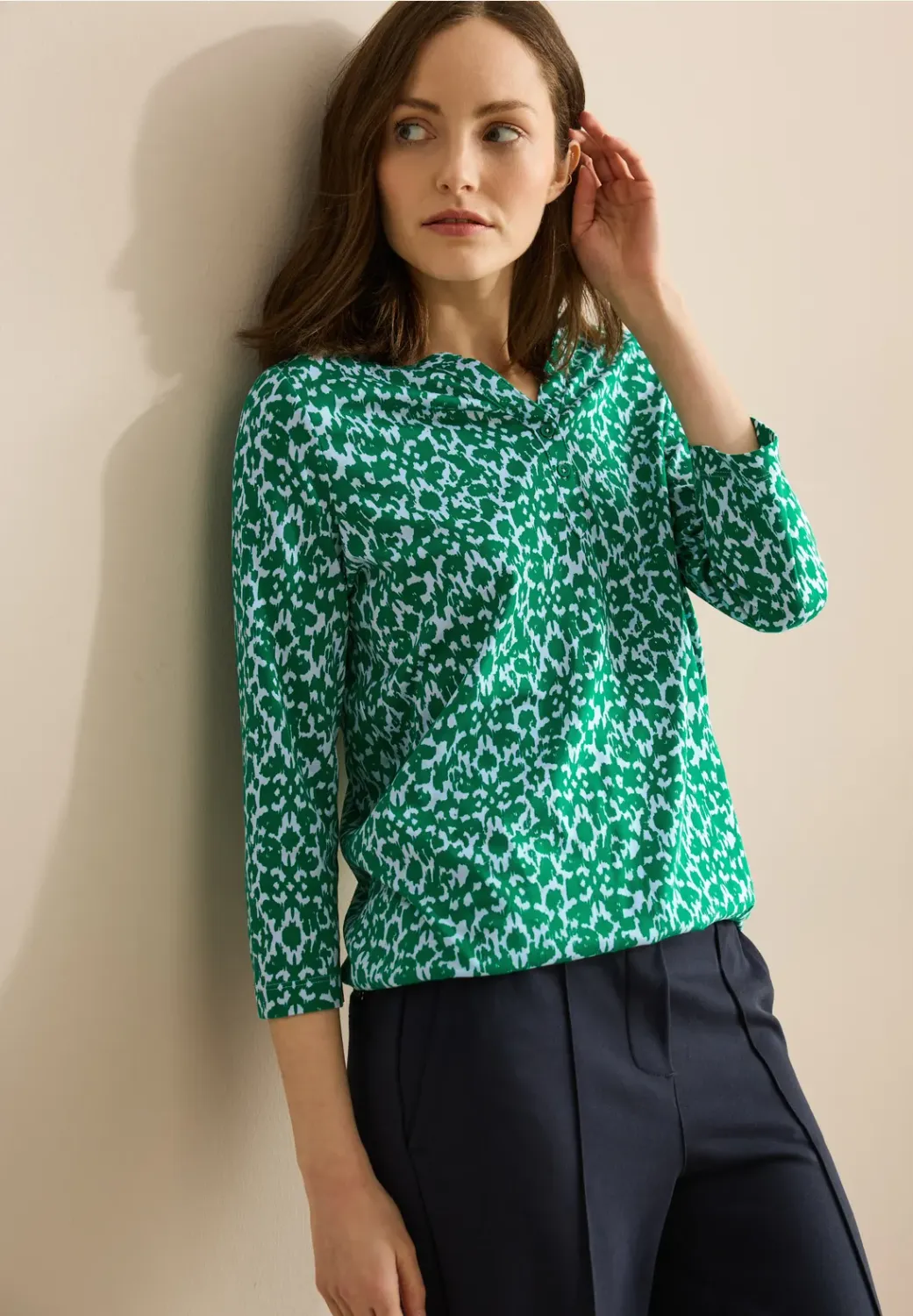 Cecil Minimal Print Tunic With Bu