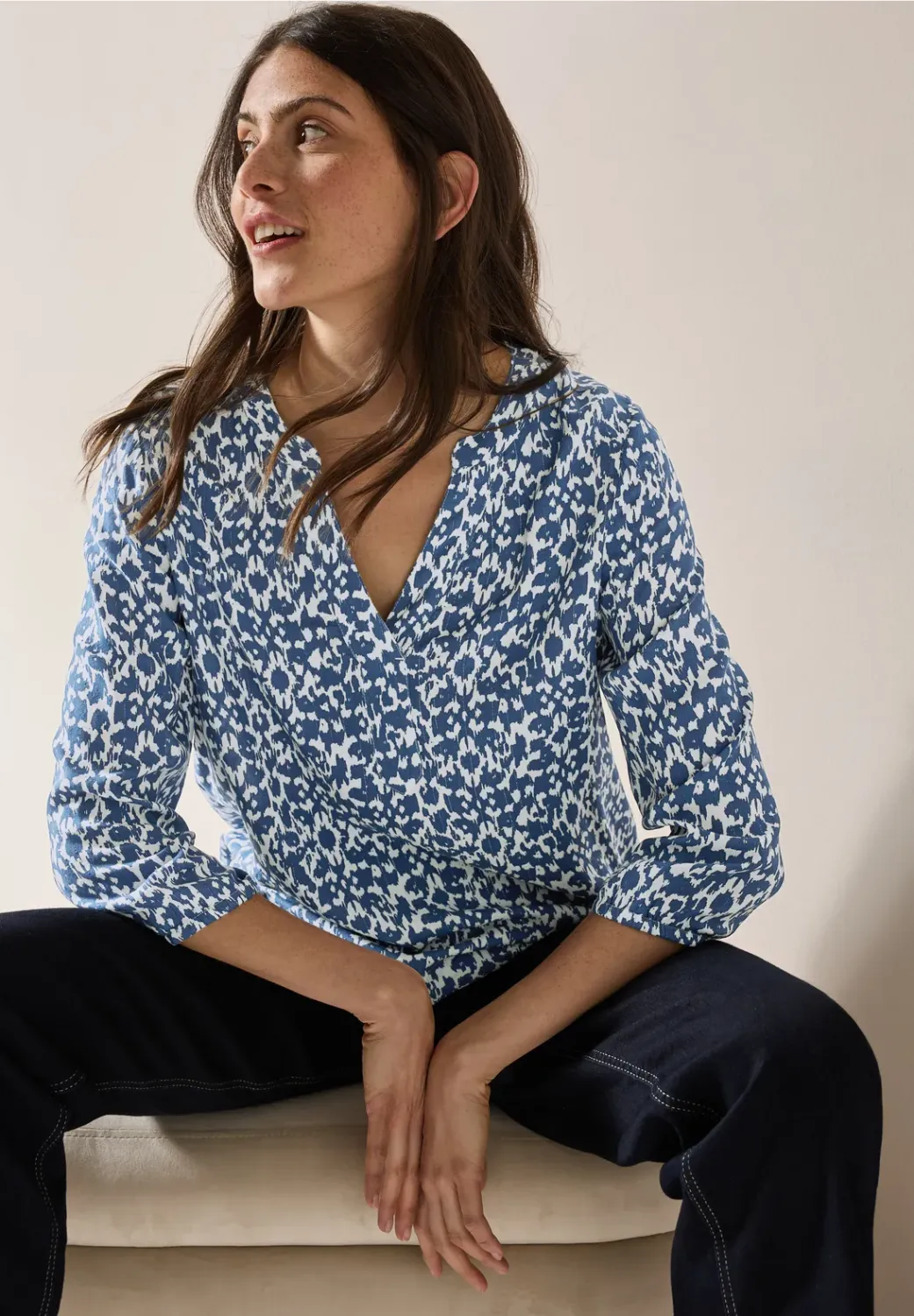 Cecil Minimal Lurex Blouse