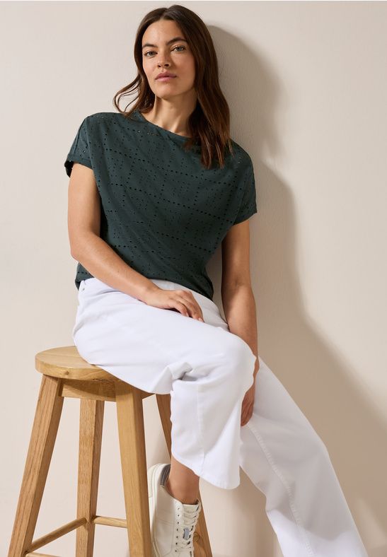 Cecil TOS Ajour Knit T-Shirt