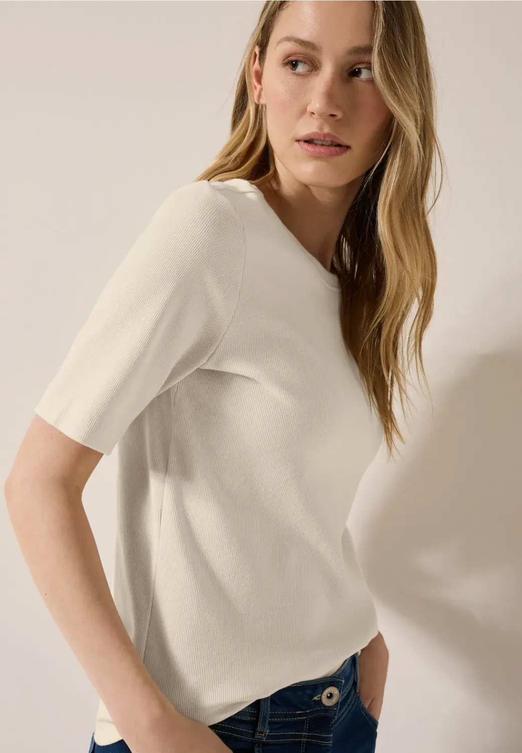 Cecil NOS Basic Rib T-Shirt