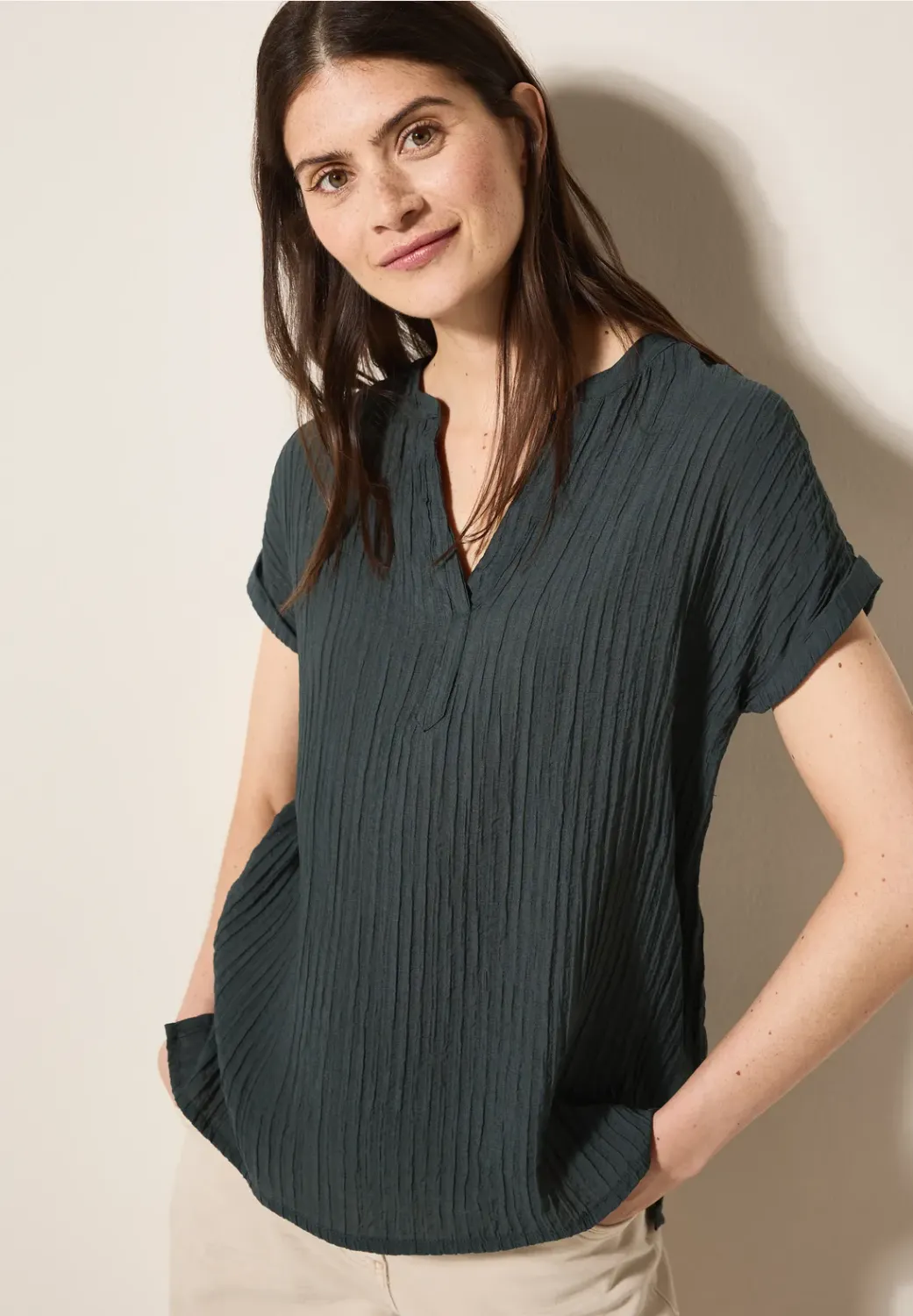 Cecil TOS Structure Blouse