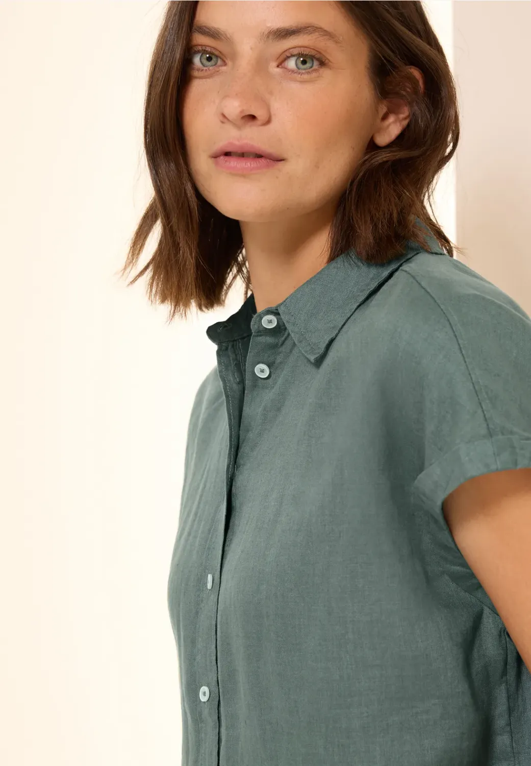 Cecil LINEN _Solid Blouse
