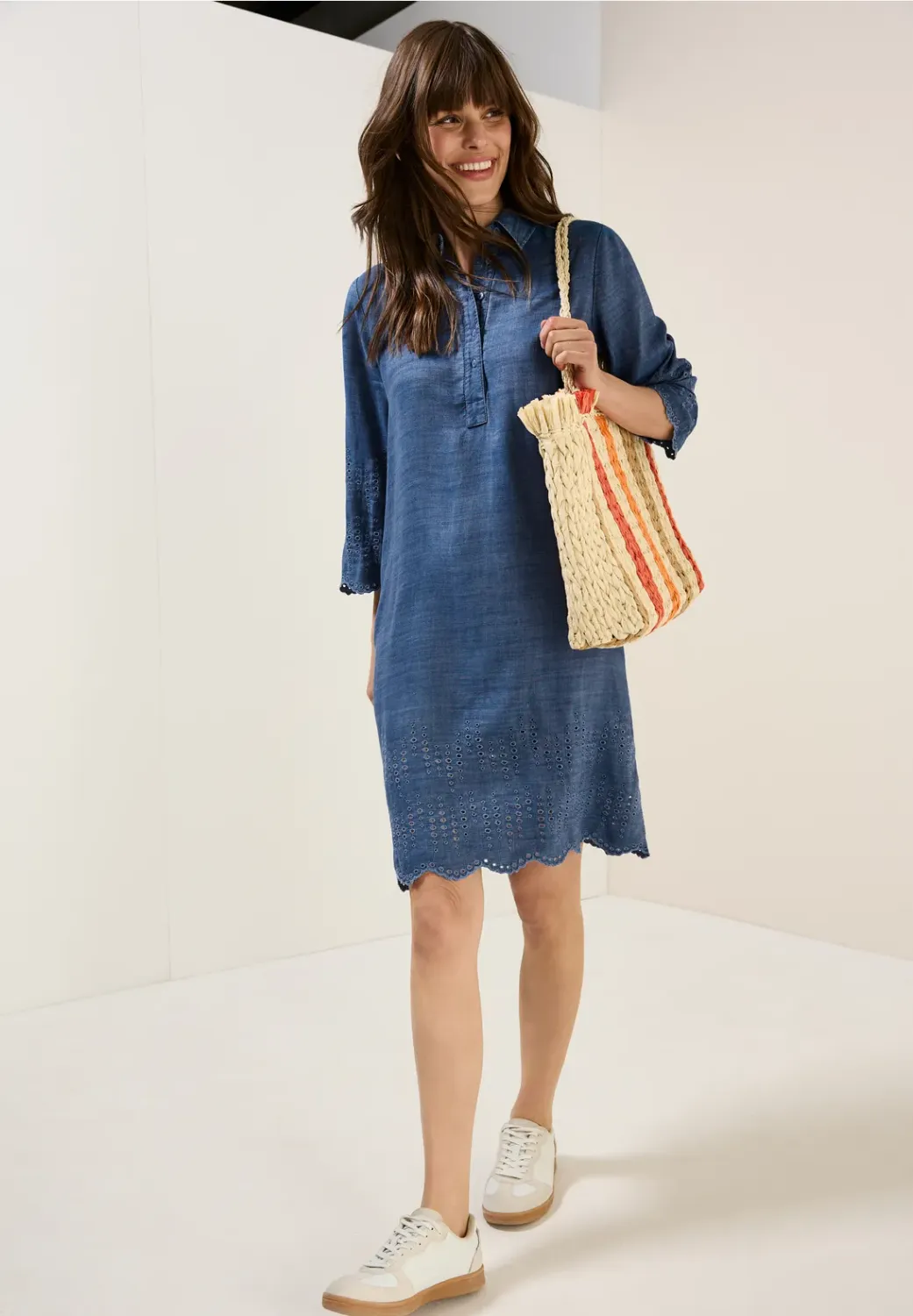 Cecil Lyocell Embroidery Dress