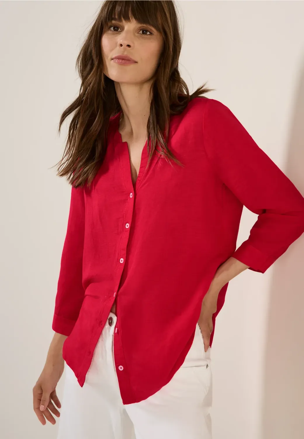 Cecil LI/CV_TOS Solid Color Blous