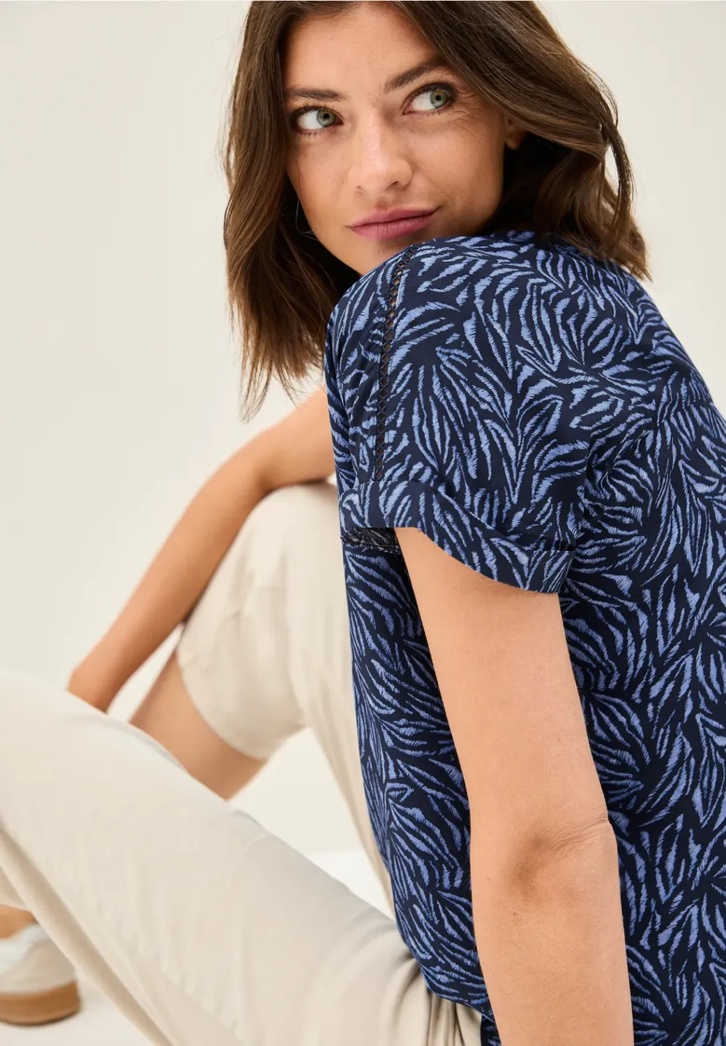 Cecil Minimal Print Blouse