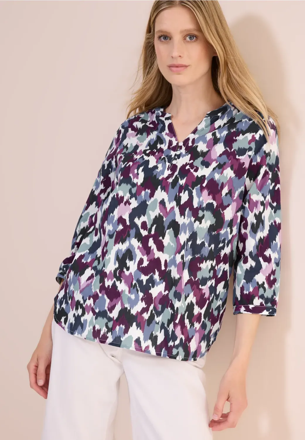 Cecil Printed Light Cotton Blouse