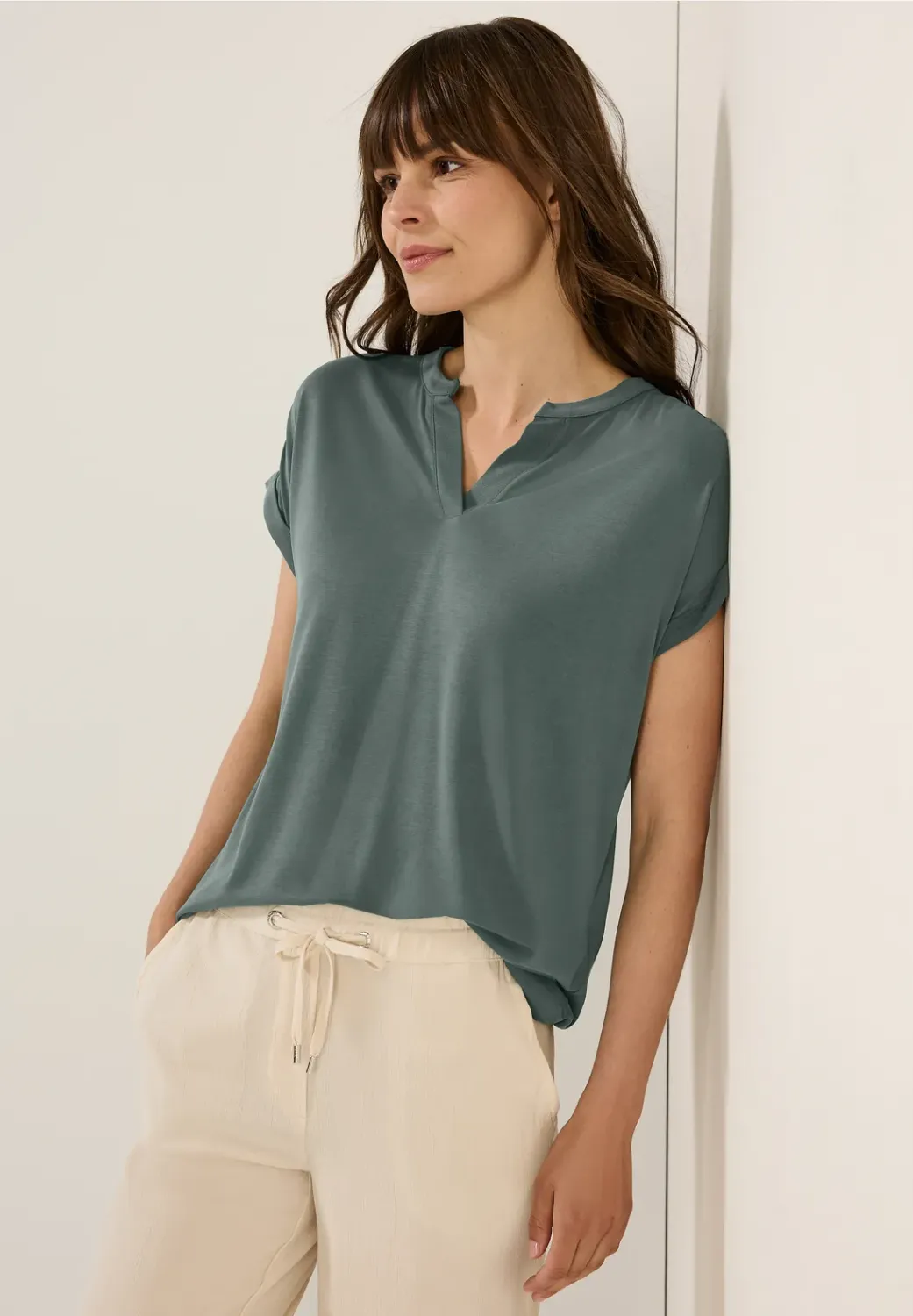 Cecil Soft Modal Tunic With Gathe