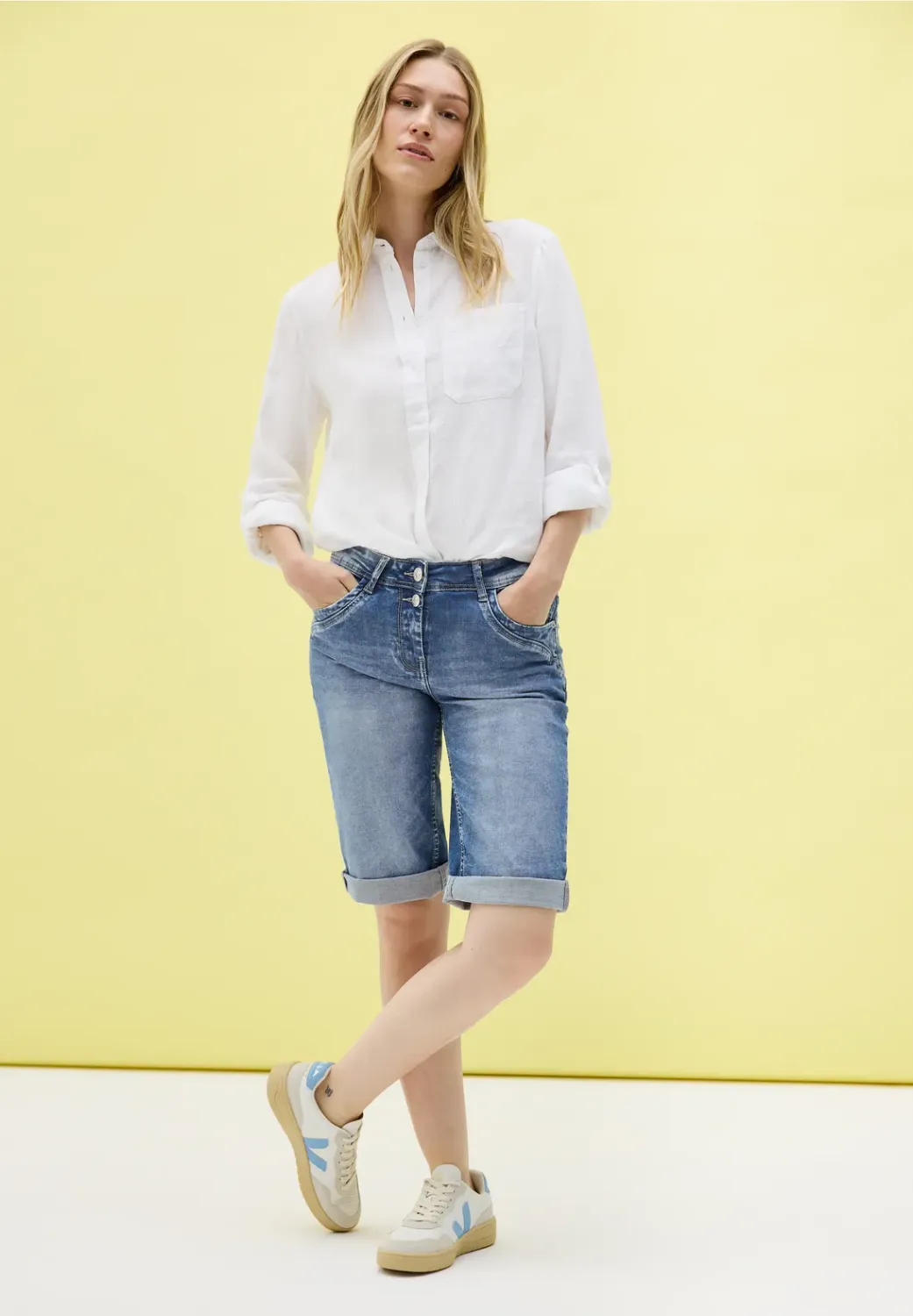 Cecil Style Toronto Shorts Mid Bl