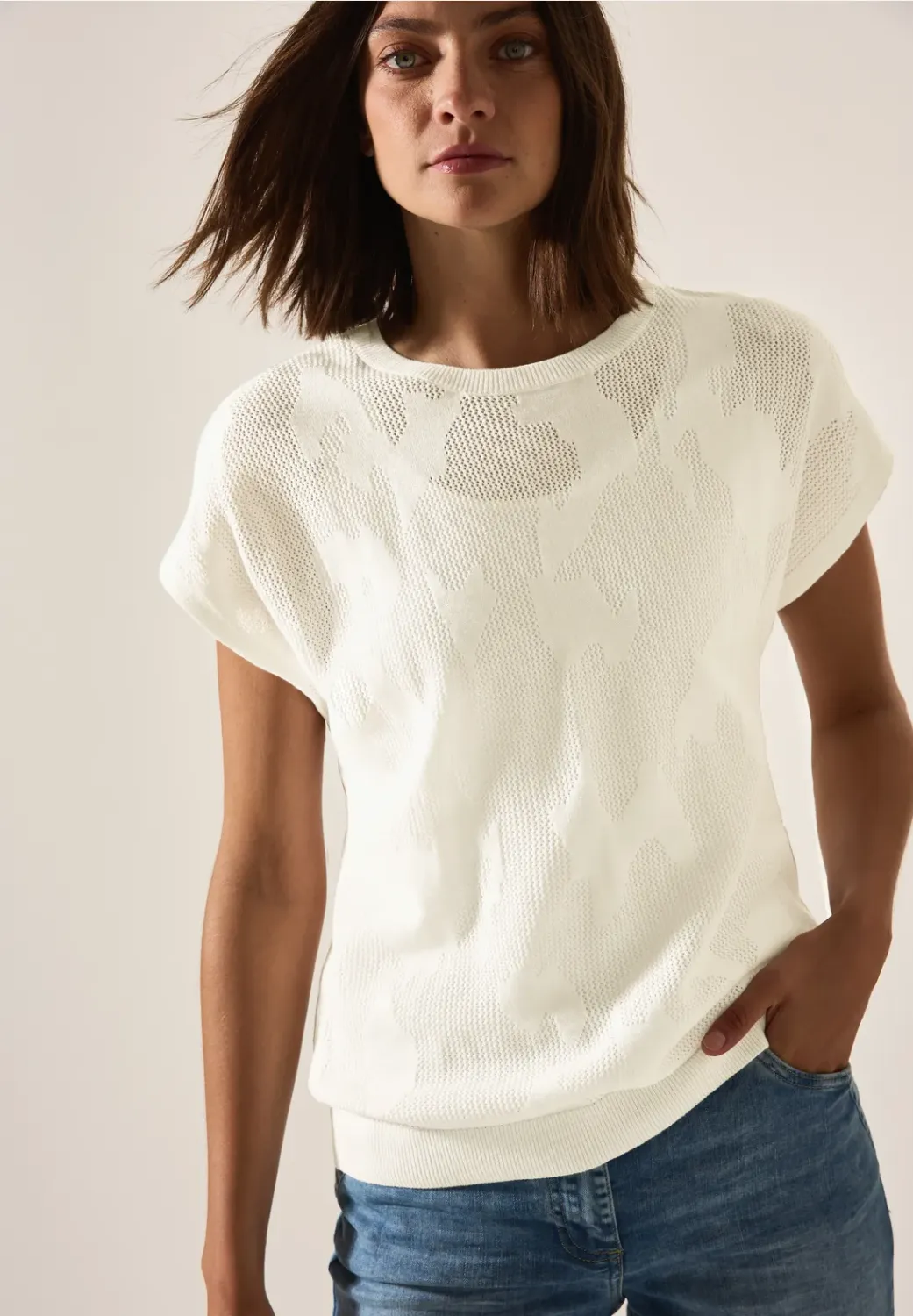 Cecil Knitted Mesh Shirt