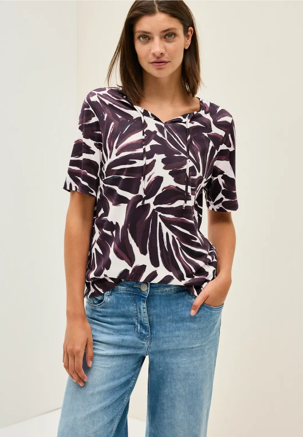 Cecil Big Leaf AOP Tunic