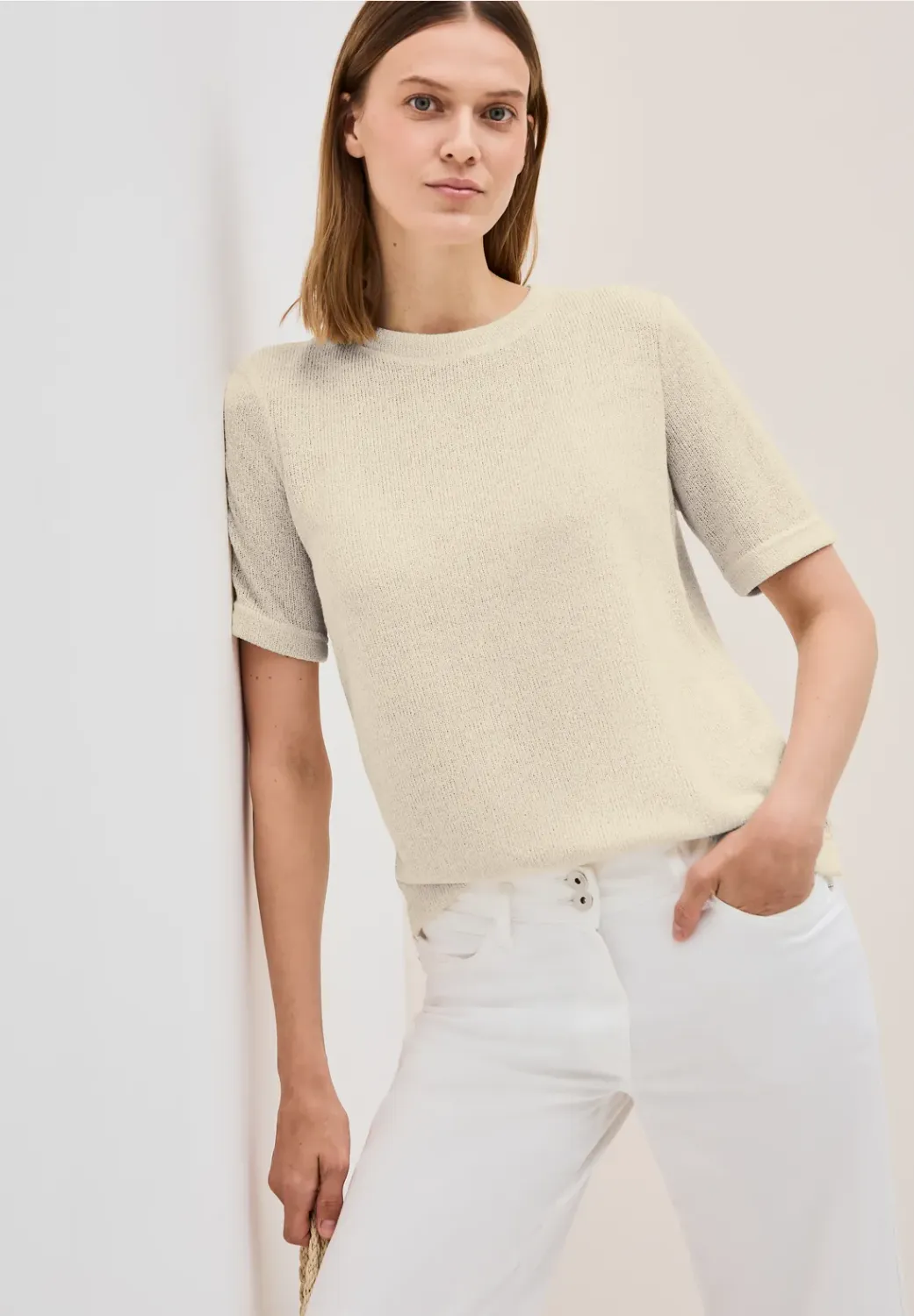 Cecil Shiny Light Knit T-Shirt