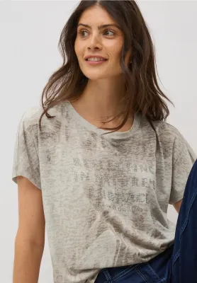 Cecil Fusion Burn Out FP T-Shirt