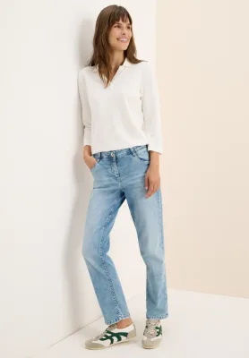 Cecil Solid Polo With Buttons