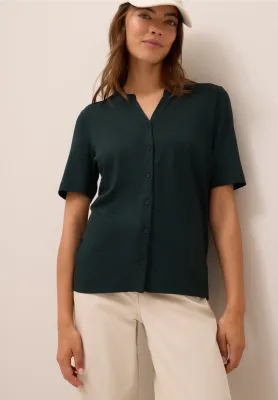 Cecil Solid Button Tunic