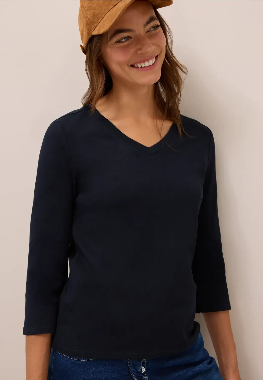 Cecil NOS Basic V-Neck T-Shirt