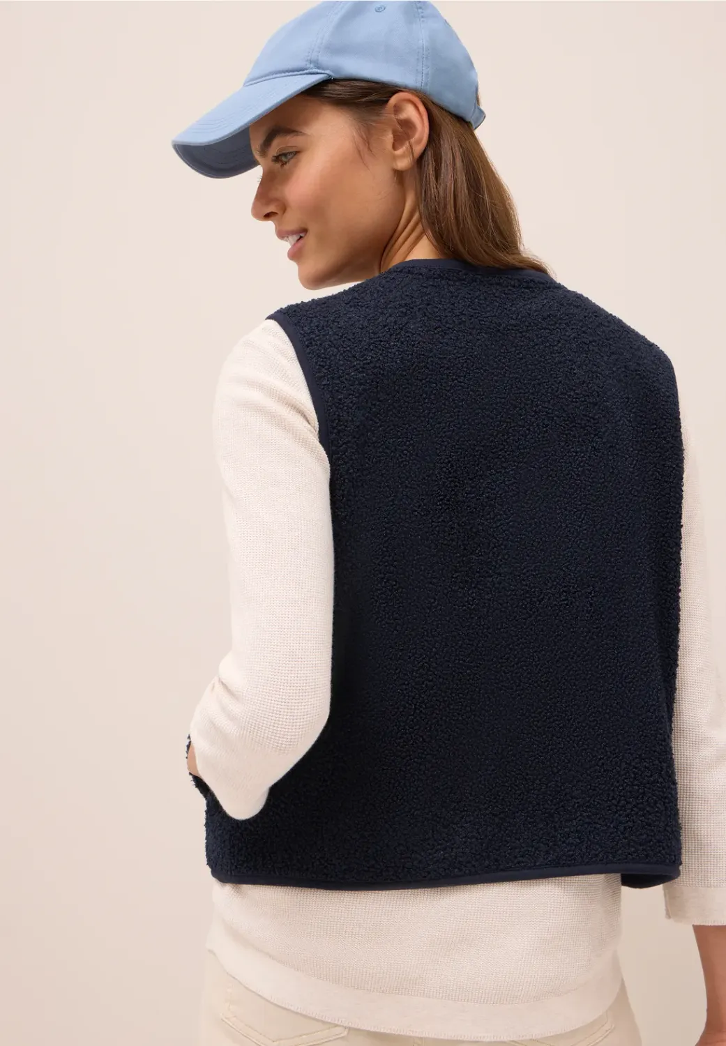 Cecil TOS Curly Fake Wool Vest