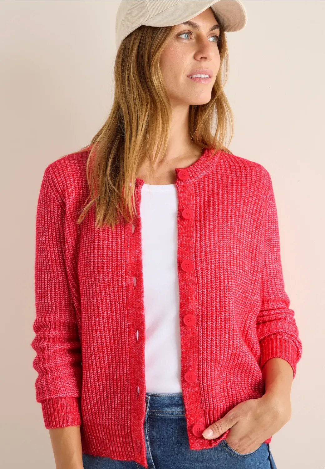 Cecil buttoned melange Cardigan