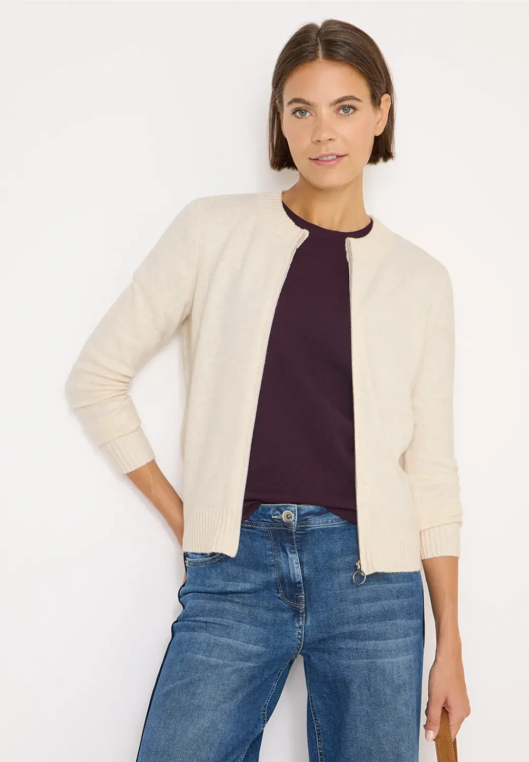 Cecil NOS_Cosy Zipper cardigan