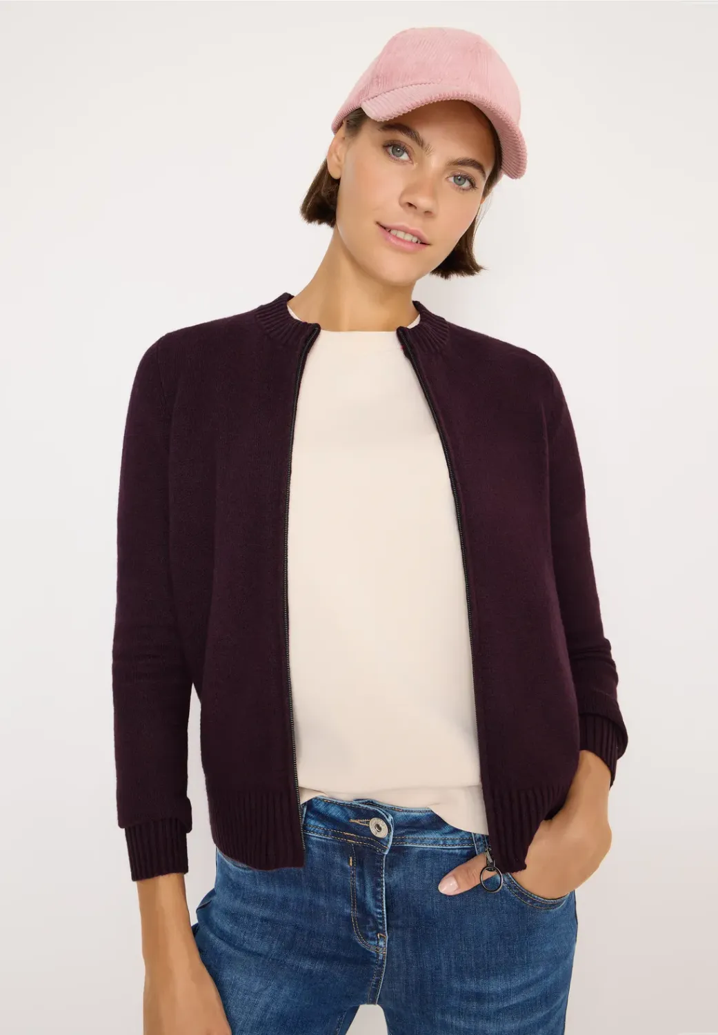 Cecil NOS_Cosy Zipper cardigan