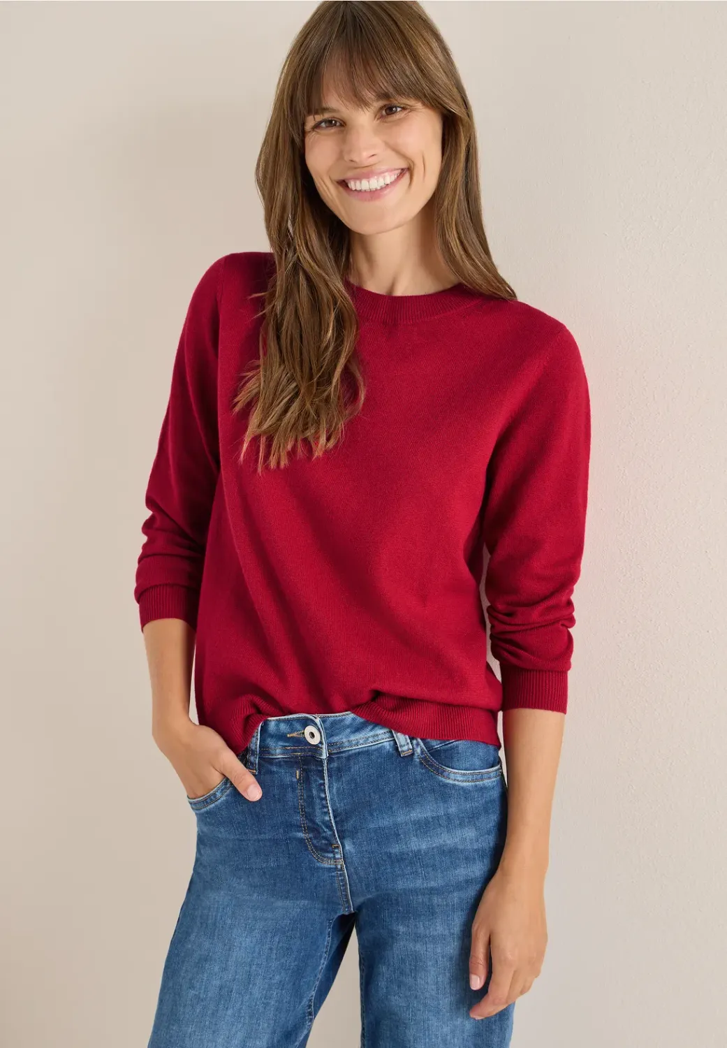 Cecil NOS_Basic cosy round neck