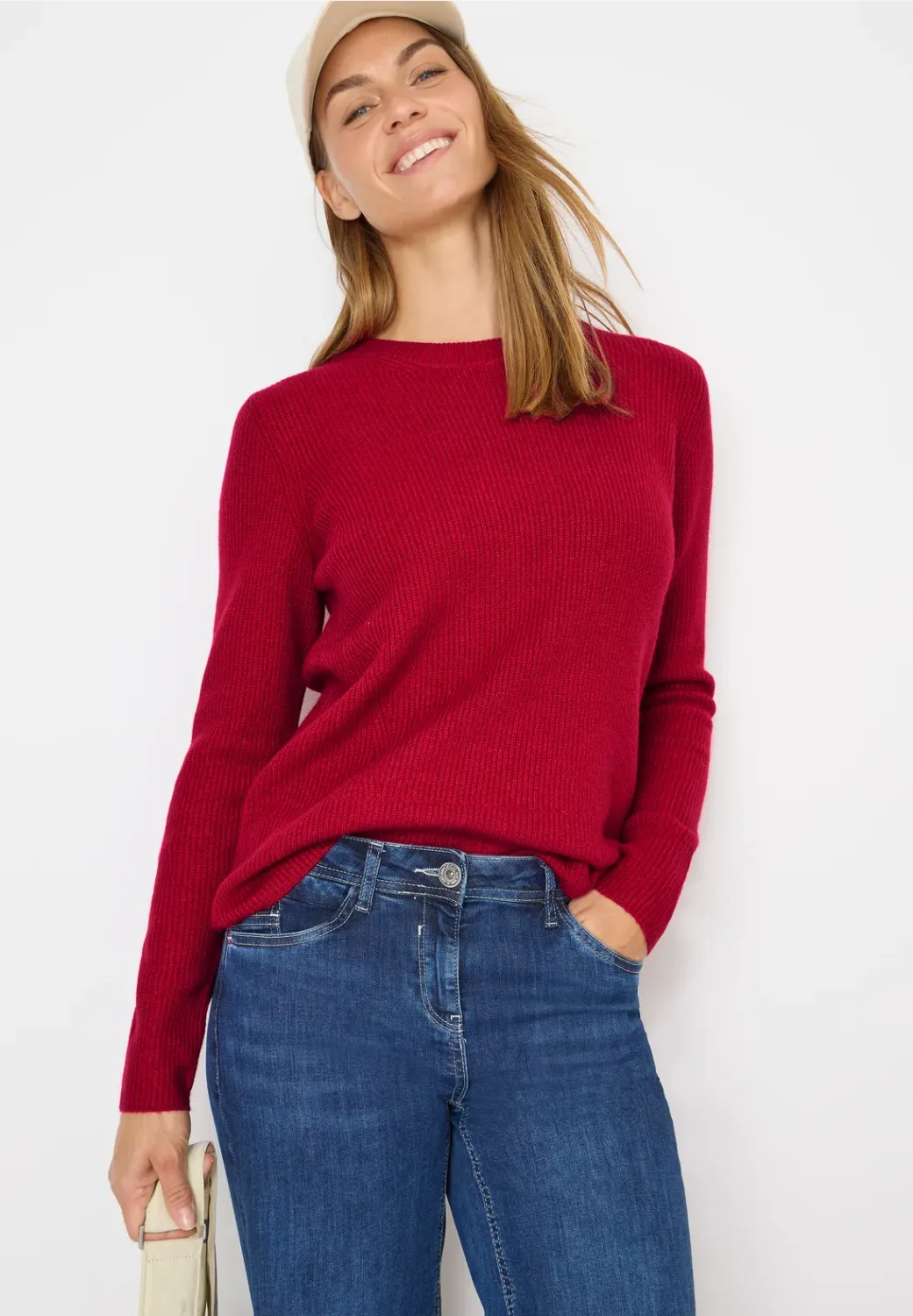 Cecil NOS_Cosy rib-mix sweater