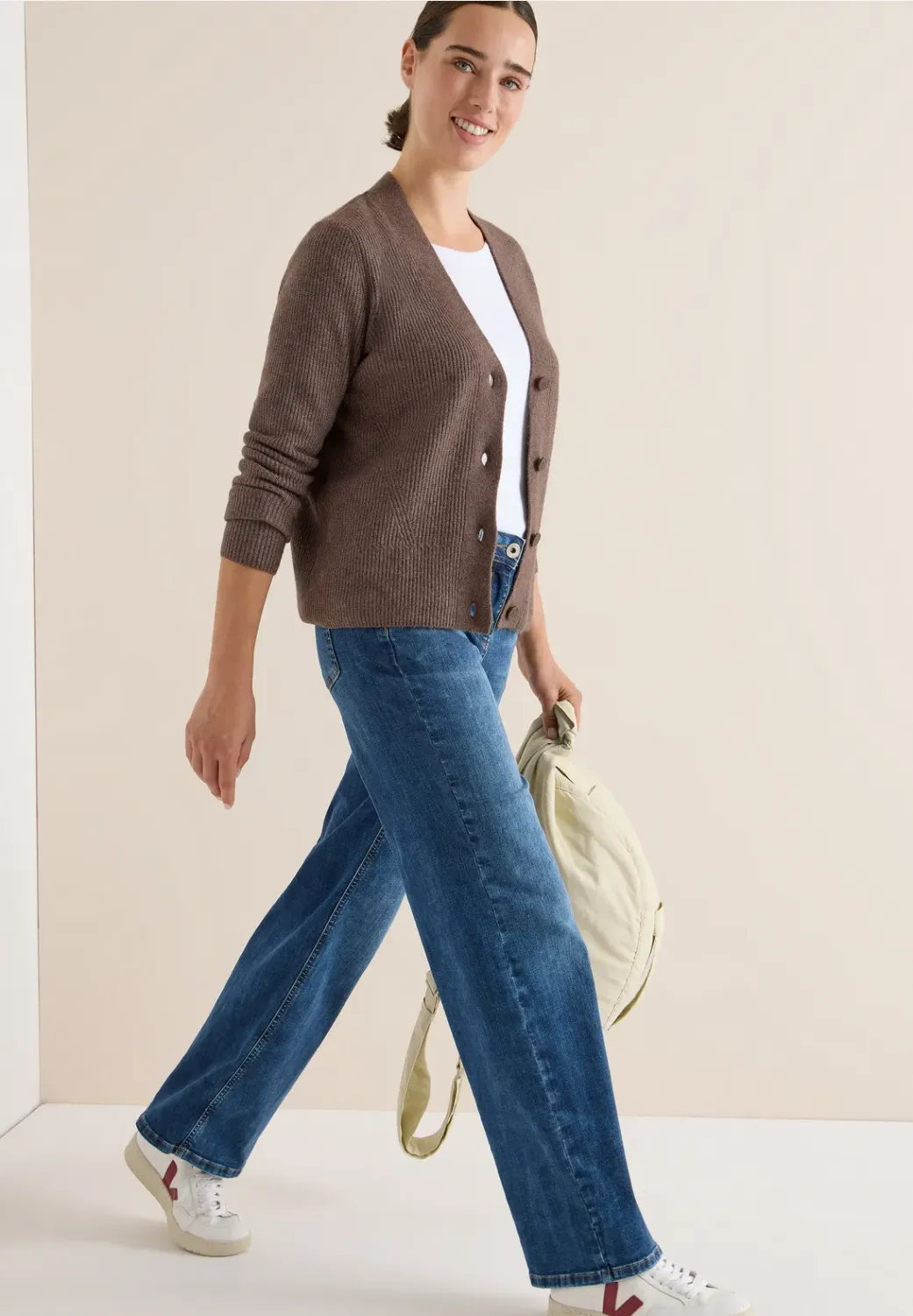 Cecil NOS_Cosy rib-mix Cardigan
