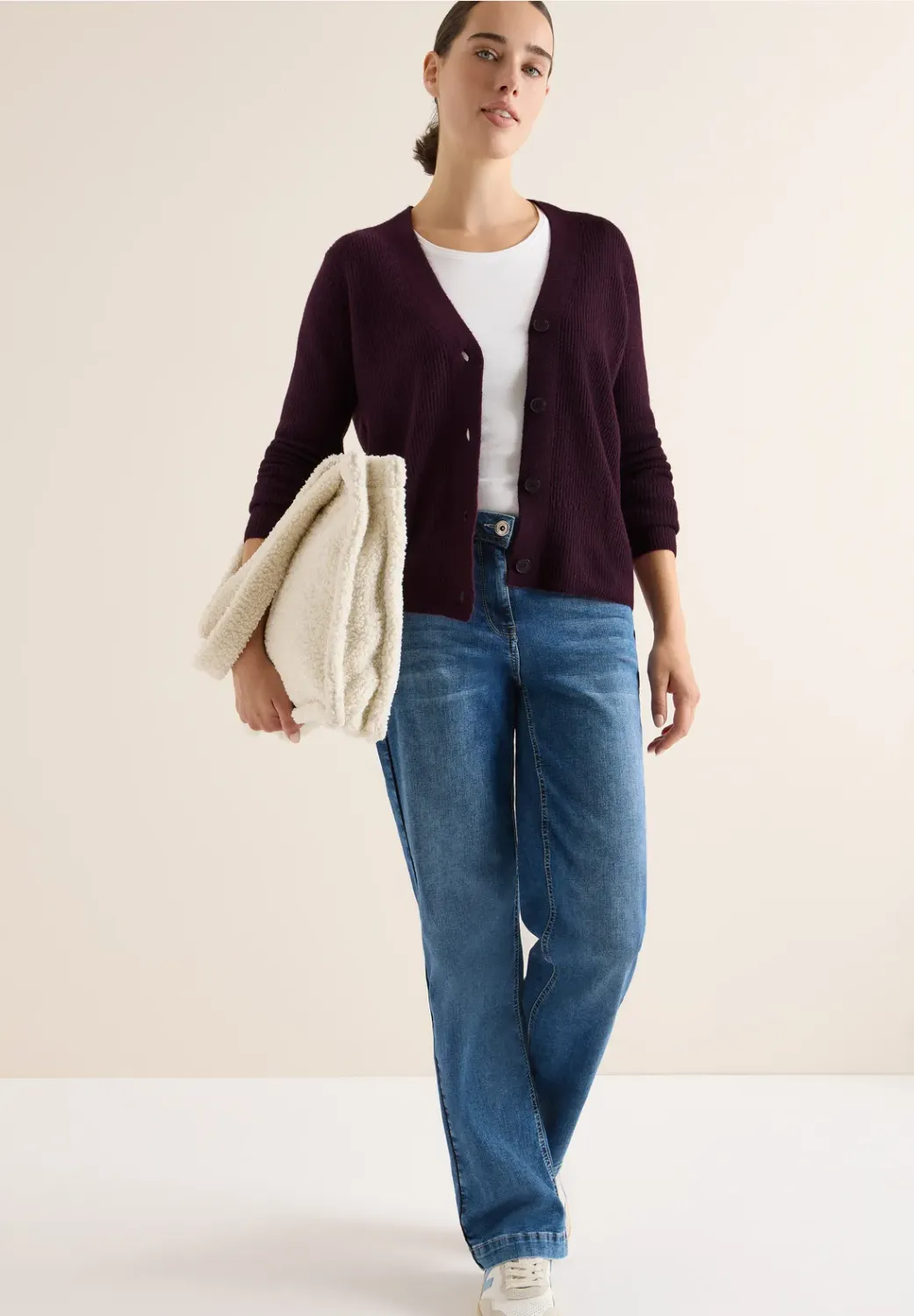 Cecil NOS_Cosy rib-mix Cardigan